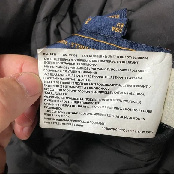 WOOLRICH Reversible Puffer Jacket Men S Buffalo Checked Goose Down Feathers Snap - Picture 12 of 16